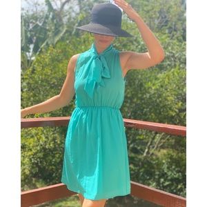 Aqua Bow Dress